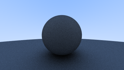 First render of a diffuse sphere